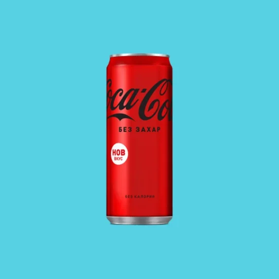 Газирани Напитки Кока Кола Без Захар 330мл